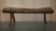 Antique Spanish Primitive Bench with Three Legs, 18th Century