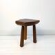 Mid Century Table d'appoint Pouf à fleurs Banque de fleurs Vintage Bois massif Table de chevet Table