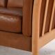 Scandinavian 2-seater leather sofa