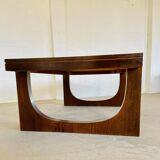 Table basse danoise en teck et céramique, années 1960