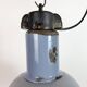 Industrial Grey Enamel Bauhaus Pendant Lamp, 1930s