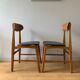 4 chaises danoises années 50