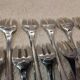12 silver-plated oyster forks by Christofle Cluny, 14.9cm