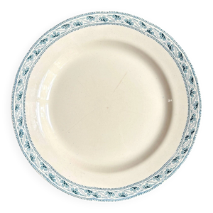 Plat rond Boulenger & Cie en terre