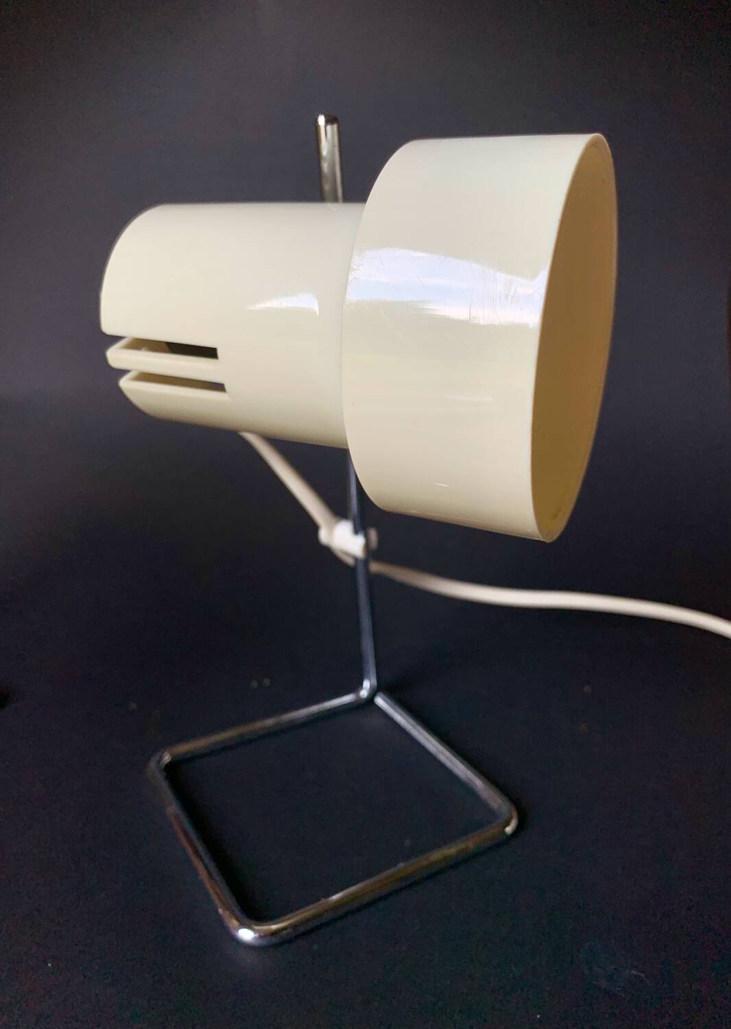 Pair of plastic and metal spotlights 1970 CGM