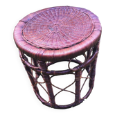 Wicker side table