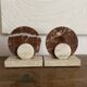 Art Deco marble bookends