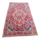 Hand-knotted Persian Kashan carpet made of pure wool.