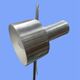 1960s/70s brushed aluminum lamp by Delmas