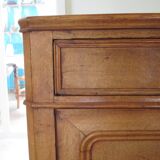 Old - Beautiful solid oak sideboard - 2 doors - 2 drawers in golden oak color