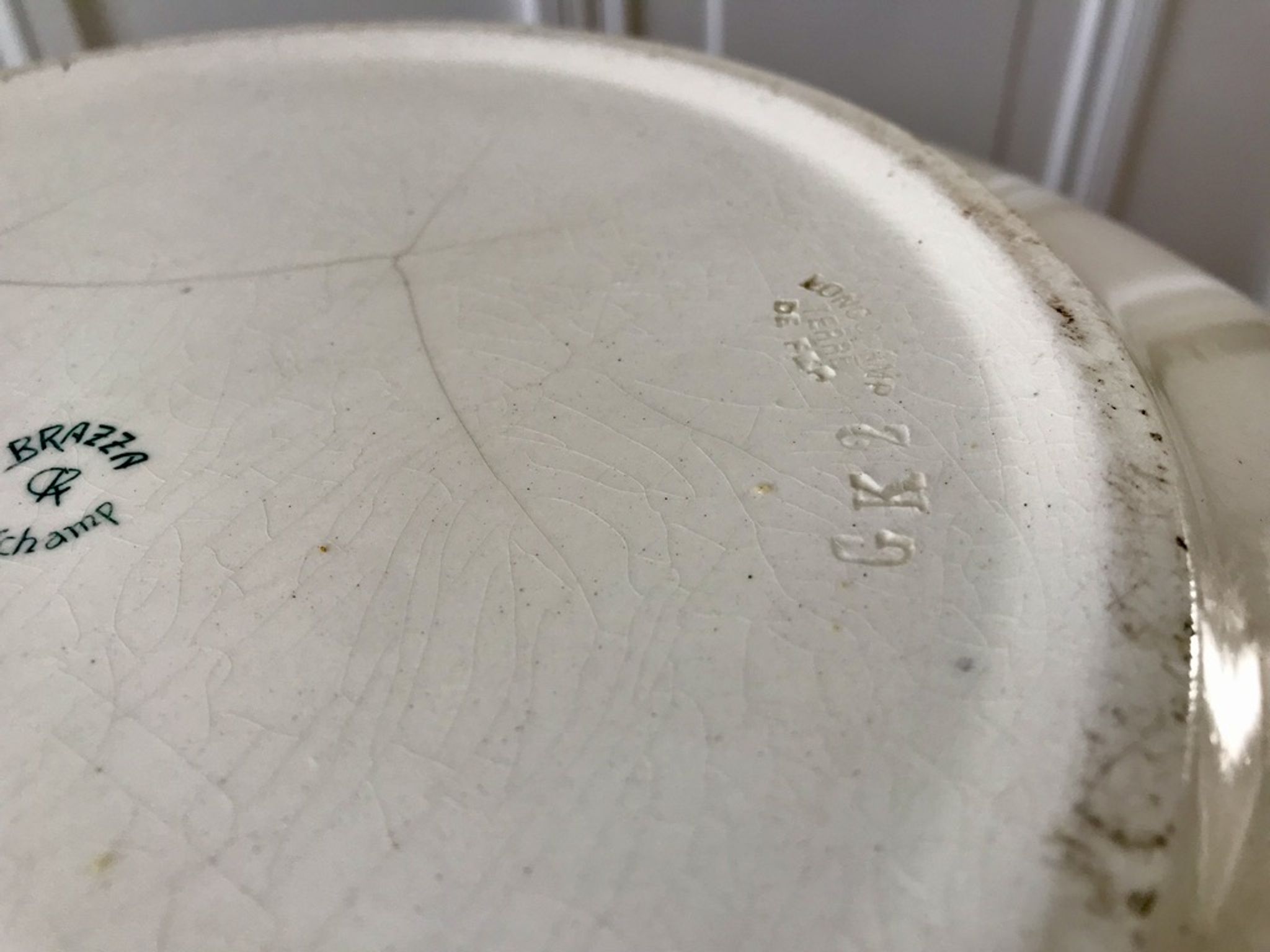 Toilet service in Iron Earth patterned "Brazza" 30-40s