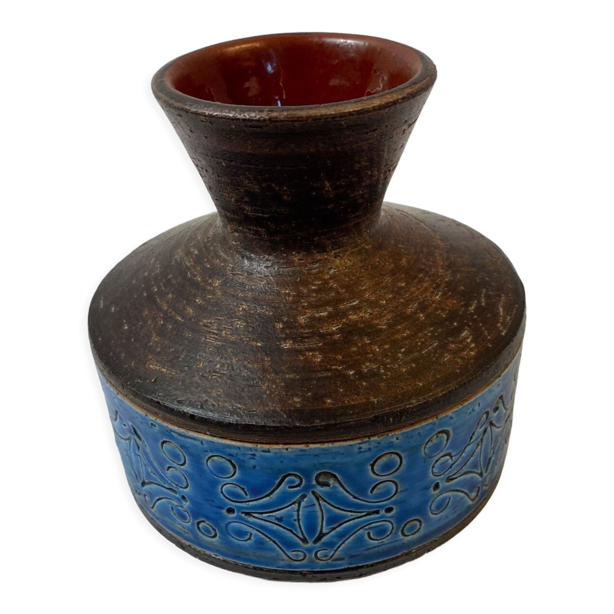 Scandinavian sandstone vase Sweden 60s