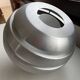 Brushed aluminum ball pendant light