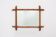 20th century rectangular faux bamboo wall mirror, France ca. 1960