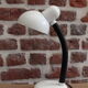 70's white veb narva desk lamp