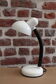 70's white veb narva desk lamp
