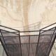 Large old fireplace 3 panels in iron forged height 77 cm