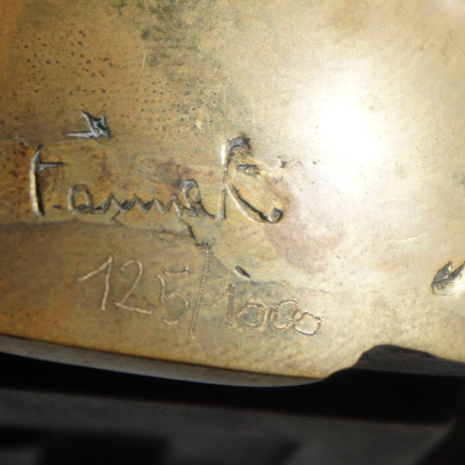 Bronze sculpture Labyrinth by Fanna Roncoroni, 1970