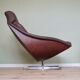 Mid-Century Danish Swivel Chair in Leather, 1970s