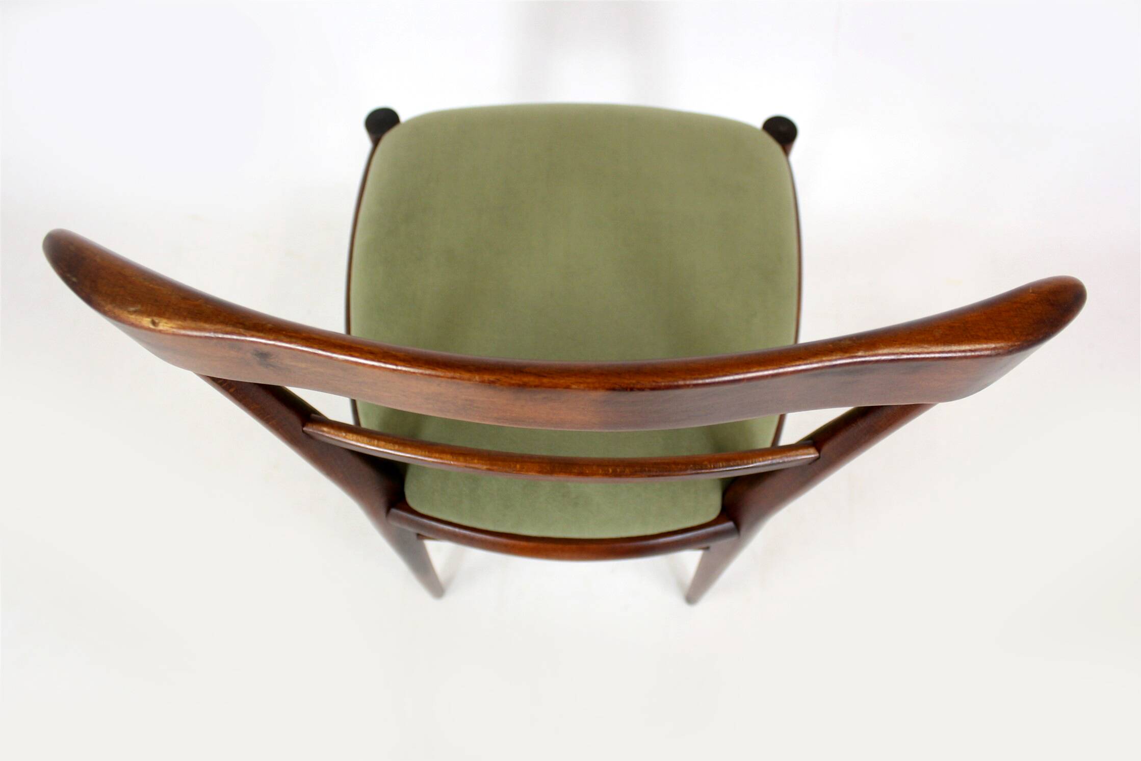 Restored Mid-Century Modern Dining Set, Czechoslovakia, 1960s, Set of 7