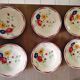 Lot de 10 assiettes plates Gien décor floral