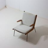 Minimalist 'Boomerang' lounge chair by Peter Hvidt & Orla Møgaard, Denmark