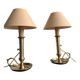 Paire de lampes bougeoirs