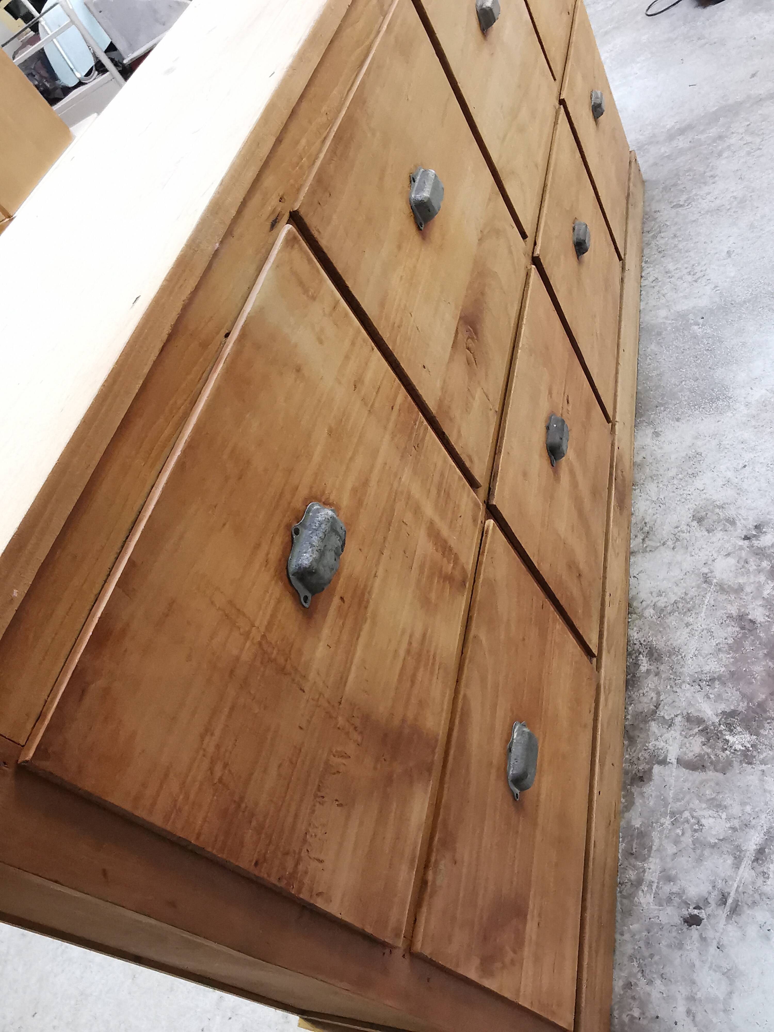 Low sideboard eight drawers