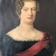 19th Century  Antique Vintage Large Original Portrait Painting of a German