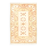 5x8 Cream & Beige Modern Persian Rug, Rugs For Living Room, 158x236Xm