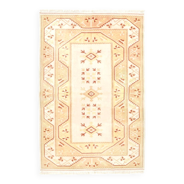 5x8 Cream & Beige Modern Persian Rug, Rugs For Living Room, 158x236Xm