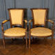 Pair of convertibles of the Directoire in walnut early nineteenth
