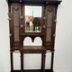 Console coat rack in Louis XVI style with bronze panthers, 20th century.