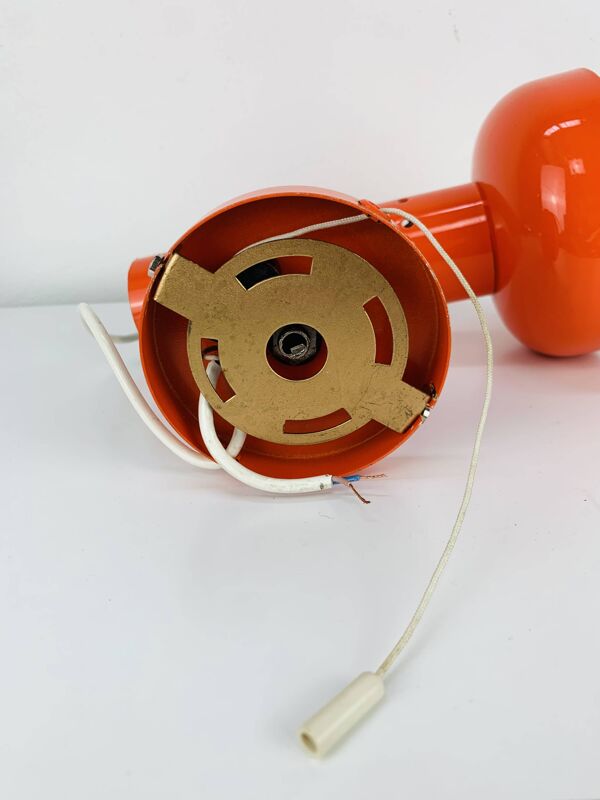 Applique spot orange années 70 vintage, space age