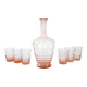 Set of glasses and carafe, Italian design, 1970s, made in Italy
