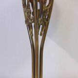 Magnificent art nouveau lamp designed for naudy and blown glass 1960