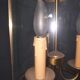 Lanterne cylindrique en laiton et verre