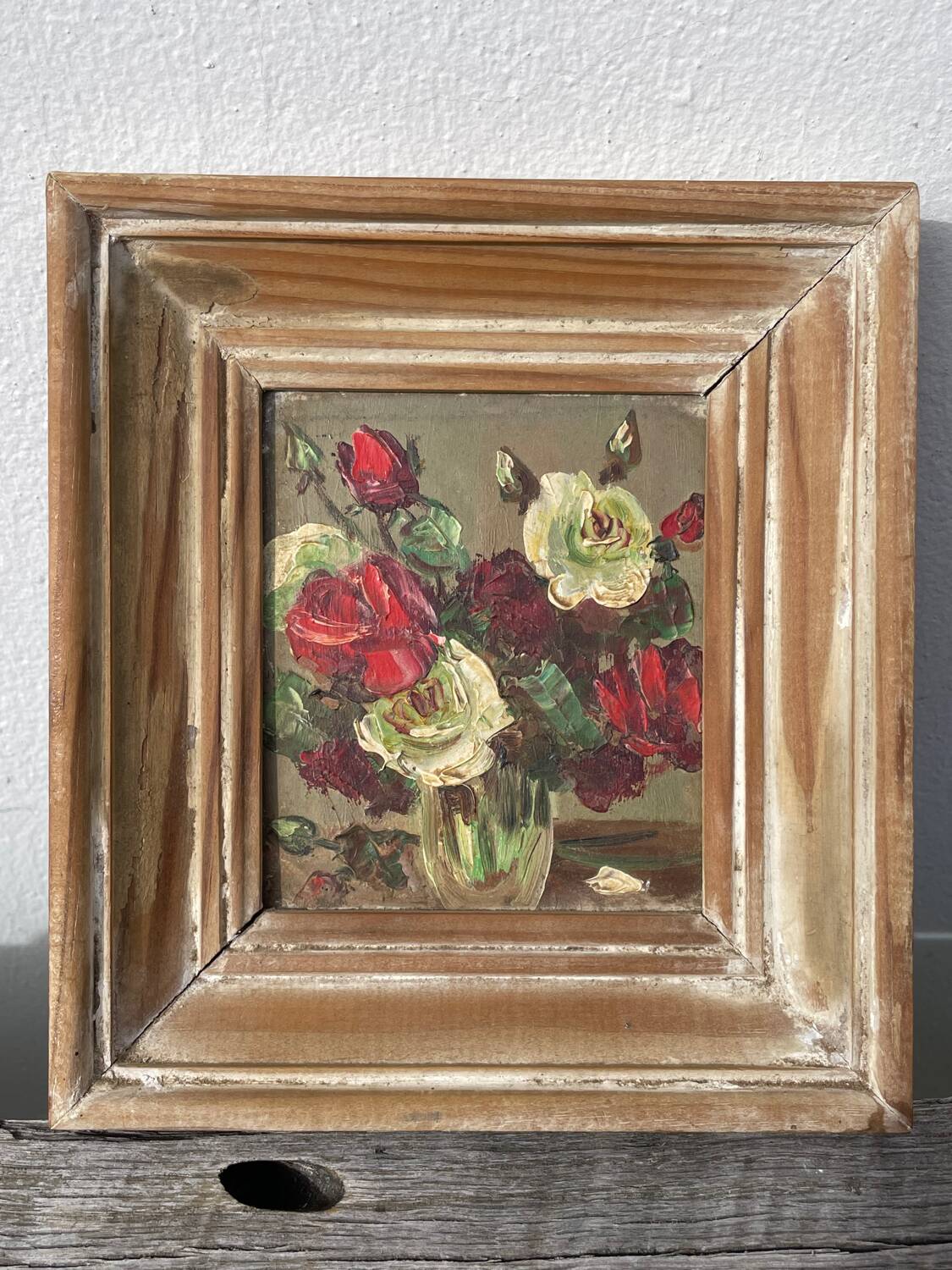 Small bouquet painted in oil