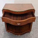 Paire de tables de chevet en loupe d'amboine Art déco vers 1920