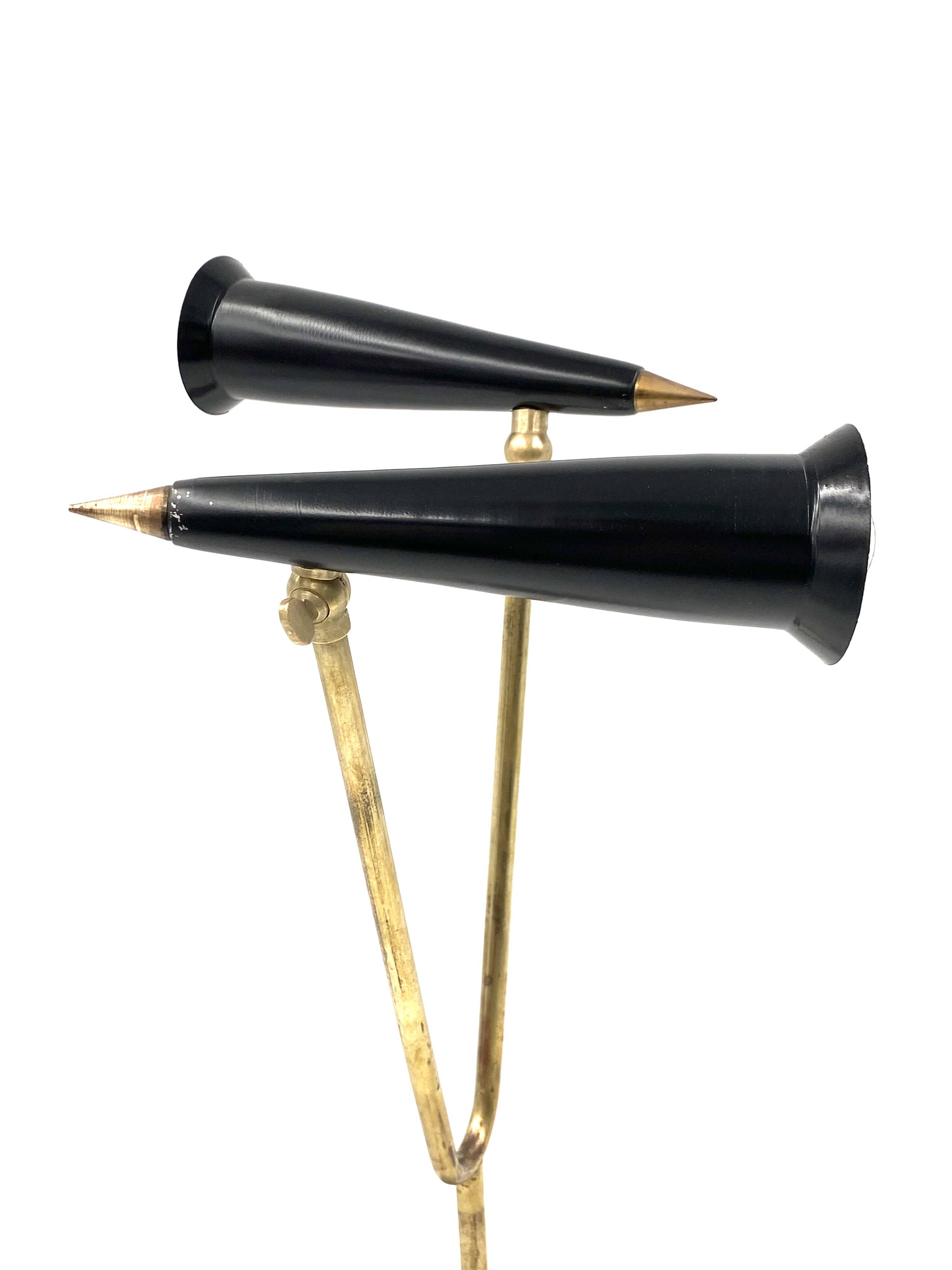 Mid-century double light table lamp, Italy 1960s