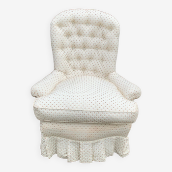 Fauteuil-bergère capitonné Napoléon III