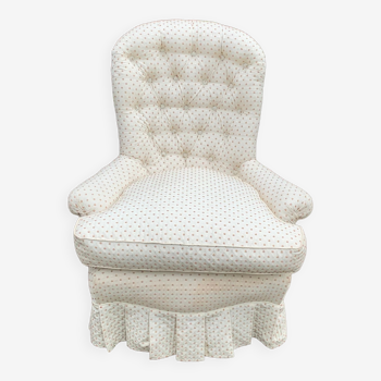 Upholstered armchair-shepherdess Napoleon III