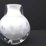 Vase en verre soufflé bullé