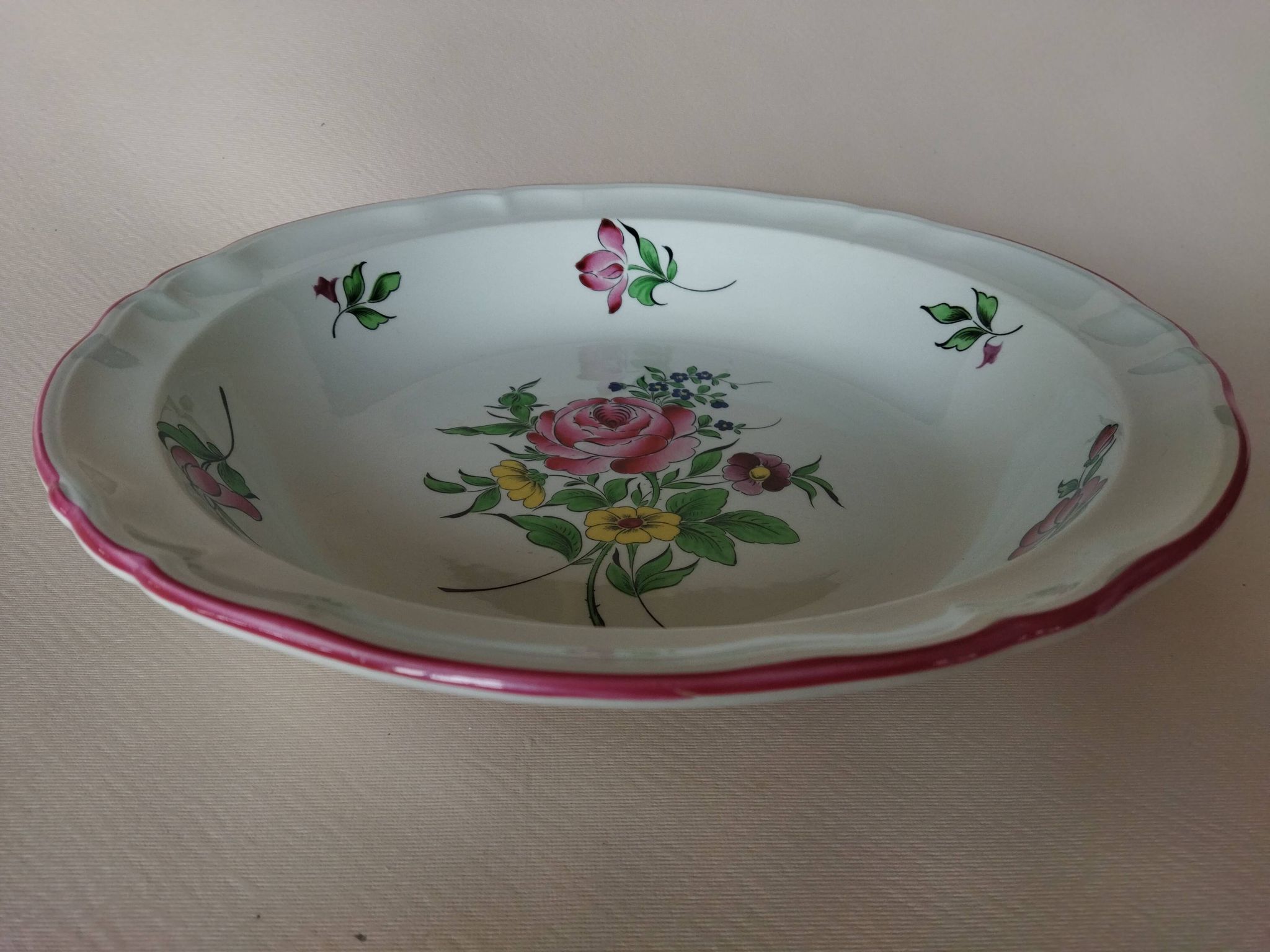 Shallow dish "Fine Street Lamp" KG Lunéville
