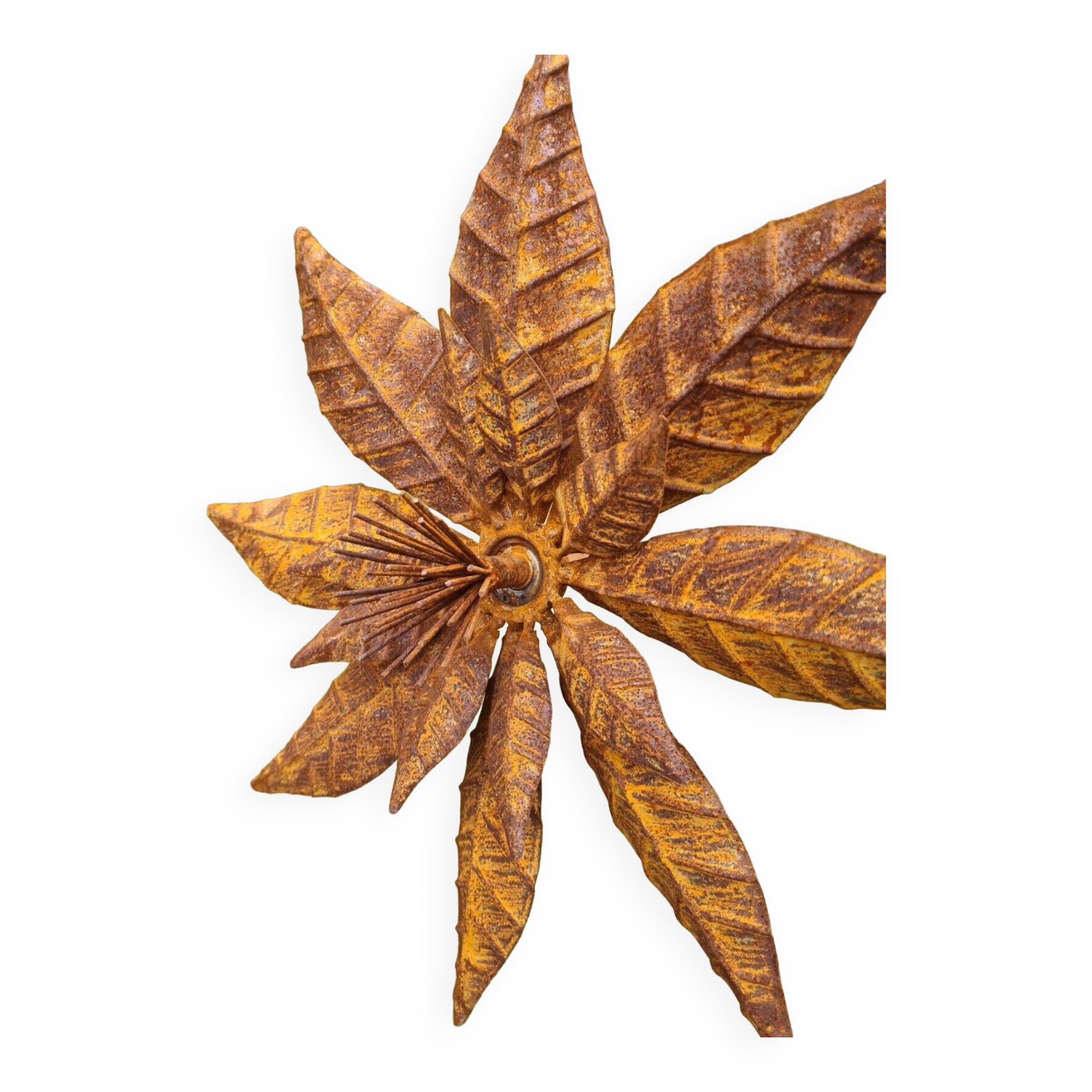spinning flower, iron windmill
