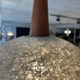 Large resin and teak chandelier from the 60s