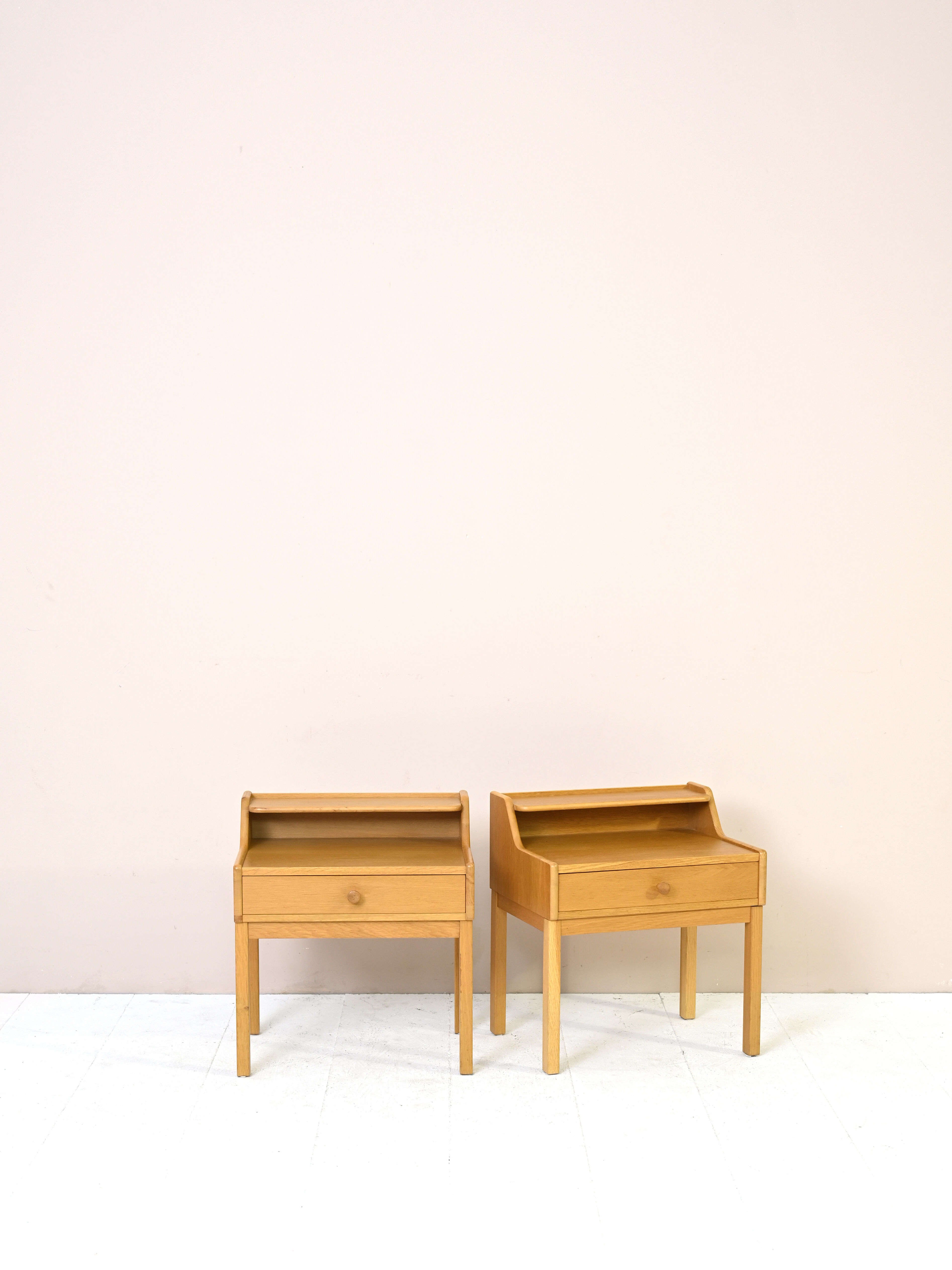 Nordic oak nightstands