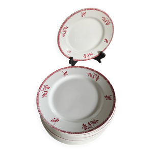 14 assiettes à dessert