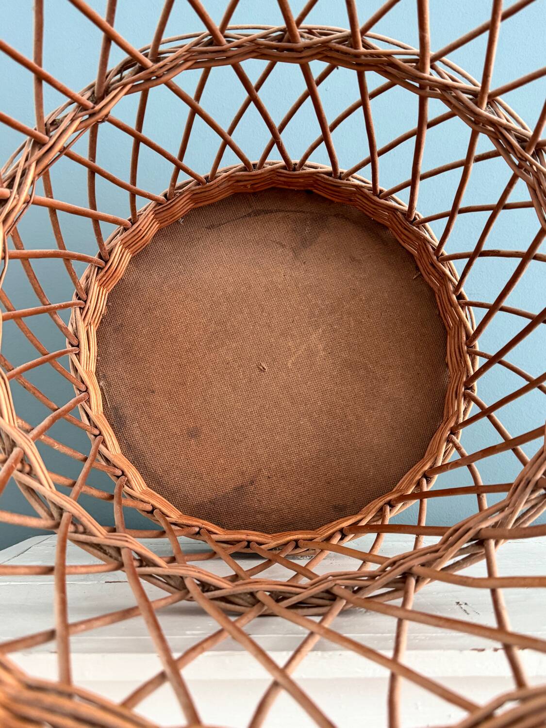 Vintage wicker basket