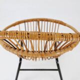 Mid-century rattan children’s lounge chair, the Netherlands 1960s